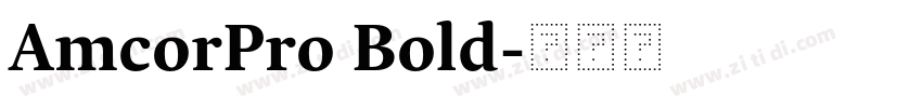 AmcorPro Bold字体转换